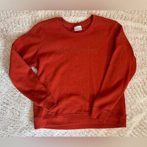 Columbia Spellout Sweatshirt in Burnt Orange